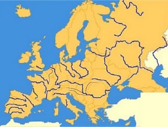 Ríos Europa , Golfos y Cabos
