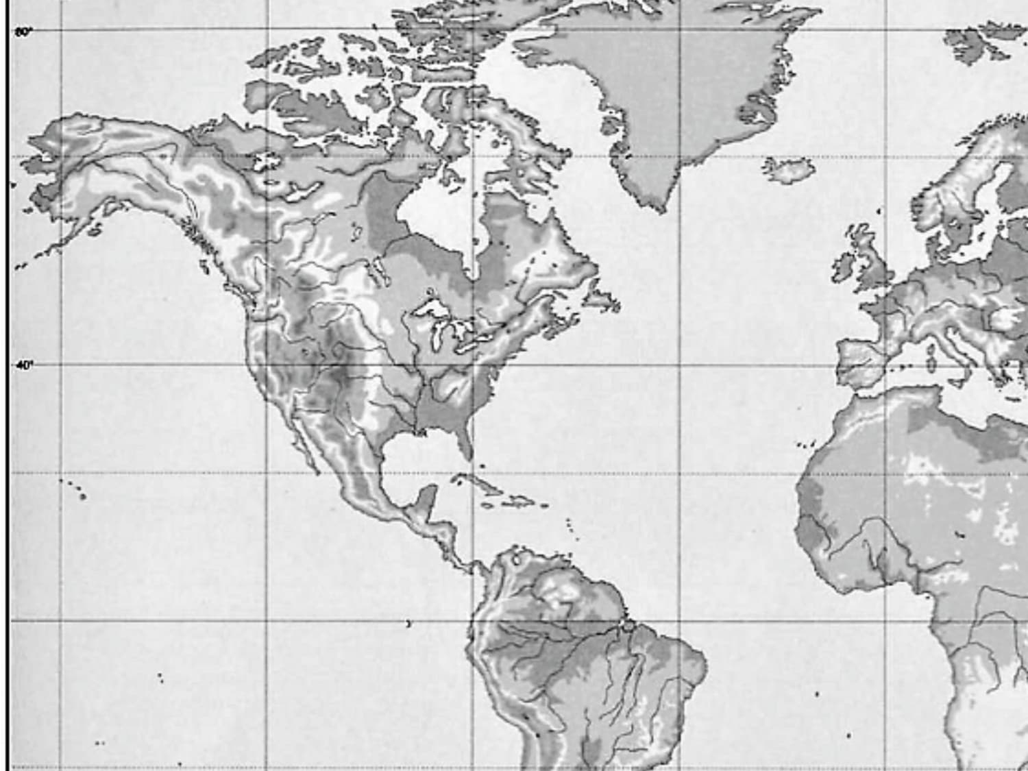 Relieve de america