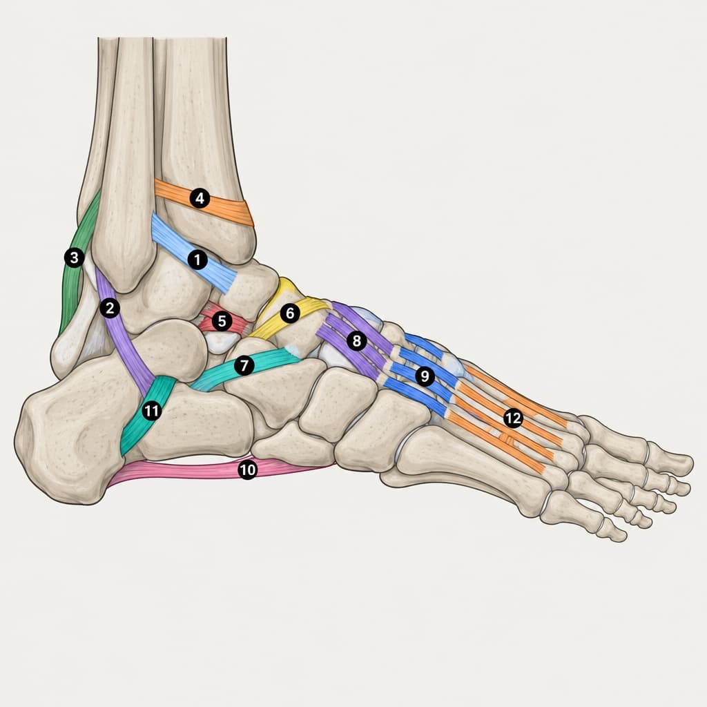 Ligamentos del pie
